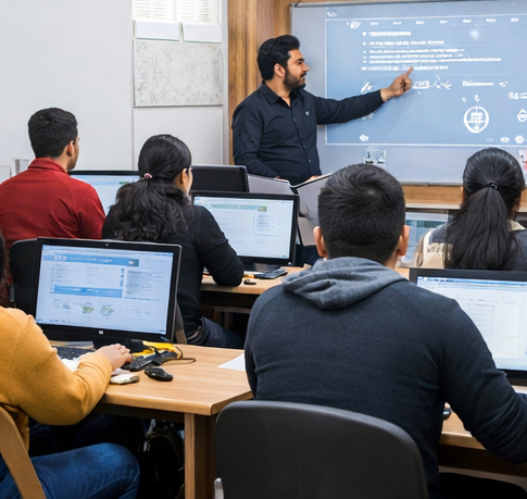 Digital marketing training classroom in Shimla