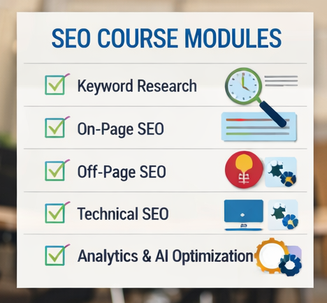 SEO Course Modules at IICE Shimla