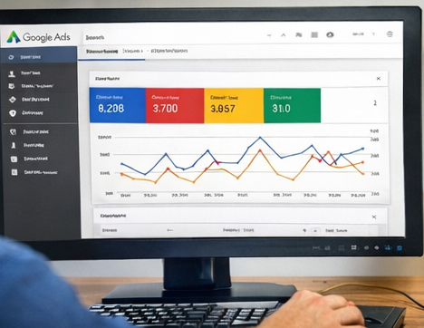 Google Ads dashboard showing PPC advertising campaign
