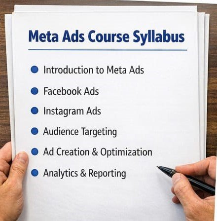 meta ads course syllabus and modules