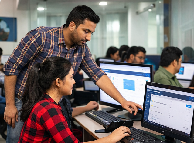 students learning paid advertising and PPC training in shimla