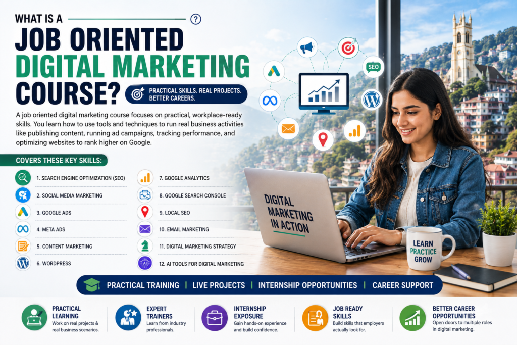 Job Oriented Digital Marketing Course .