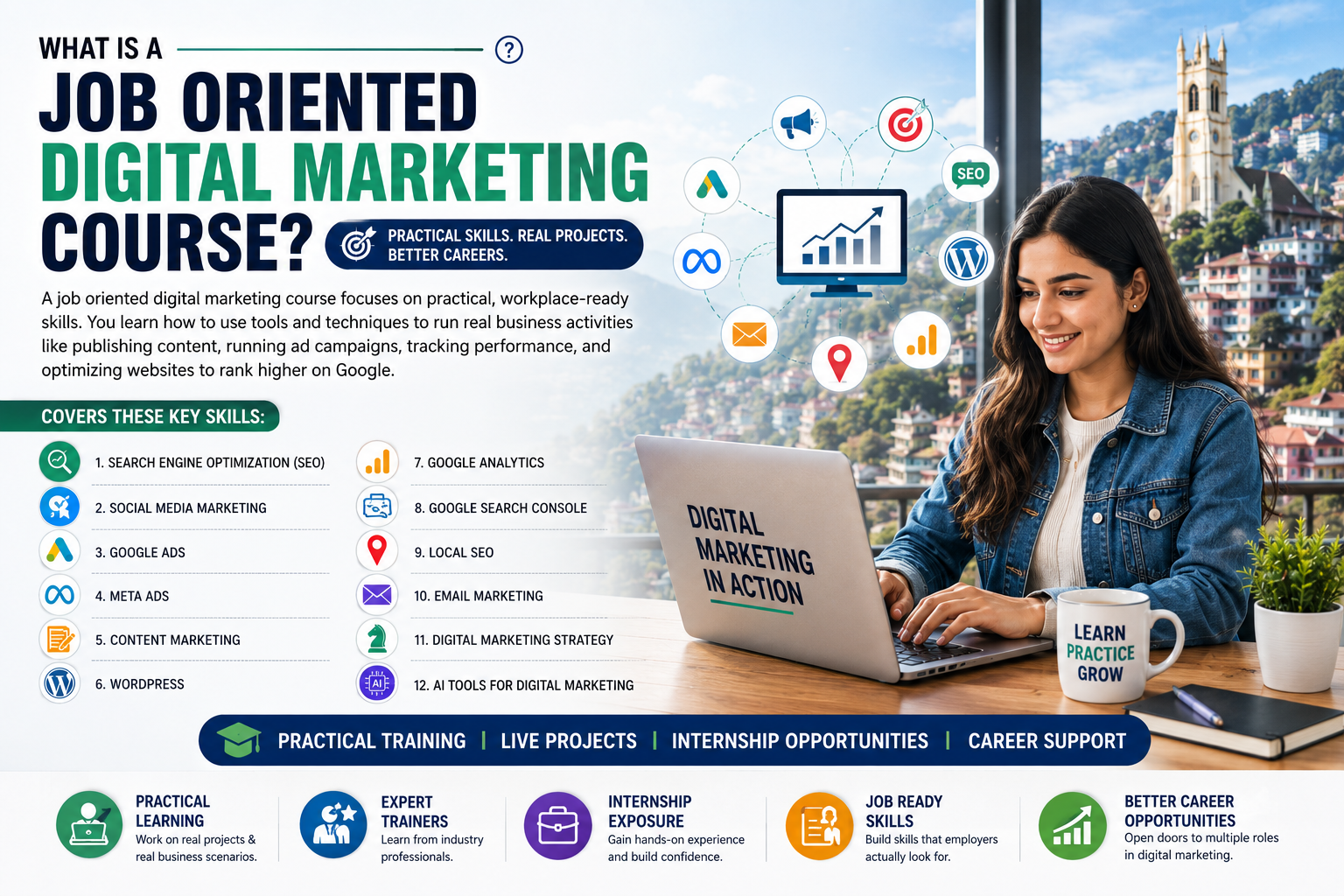 Read more about the article 7 Best Reasons to Choose a Job Oriented Digital Marketing Course in Shimla