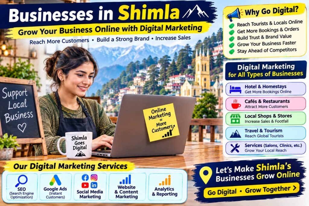 Digital marketing for local businesses in Shimla