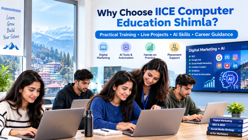 Why choose IICE Computer Education Shimla for AI digital marketing training